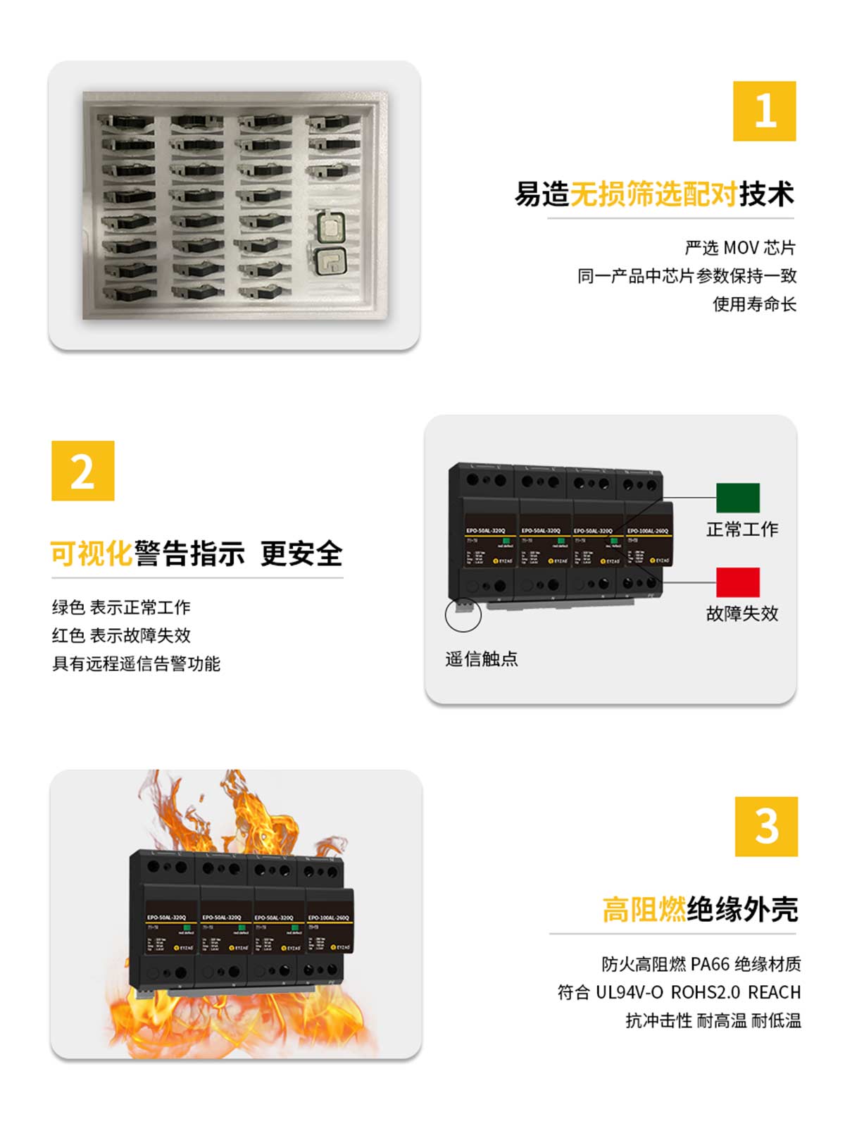1+2級(jí)50kA浪涌保護(hù)器3大優(yōu)勢
